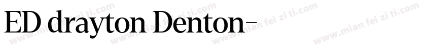 ED drayton Denton字体转换